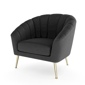 Sessel Samt DARIA anthrazit