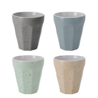 Becher Porzellan 4er Set 250 ml Speckle - Gratisinserat.ch