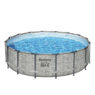 Bestway Pool Komplett-Set Steinwand-Optik 488 x 122 cm