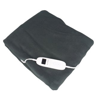 Heizdecke elektrisch 180 x 130 cm grau