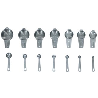 Messbecher- und Messlöffel Edelstahl 15er Set - Gratisinserat.ch