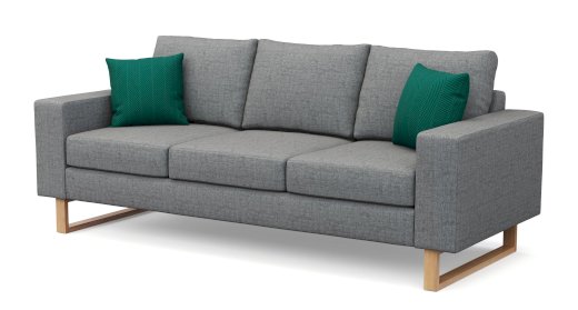 Sofa RONNY 3-Sitzer grau