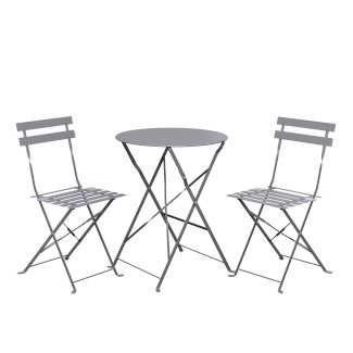 Bistroset 3-teilig grau