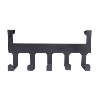 Türgarderobe 5 Haken schwarz