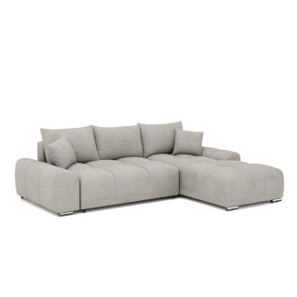 Ecksofa mit Schlaffunktion TRAVIS rechts grau