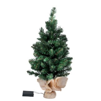 Künstlicher Weihnachtsbaum 60 cm mit Lichterkette
