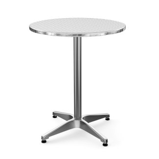 Gartentisch Bistrotisch Alu rund 60 x 70 cm