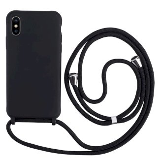 Handyhülle mit Band iPhone X schwarz - Gratisinserat.ch