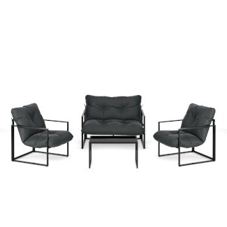 Lounge EDEM anthrazit/schwarz