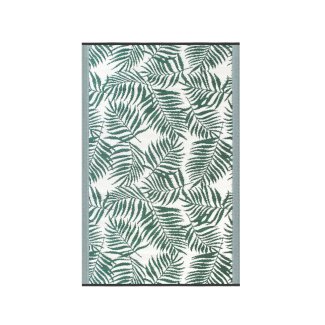 Outdoor Teppich TROPIC 240 x 150 cm grün/weiss