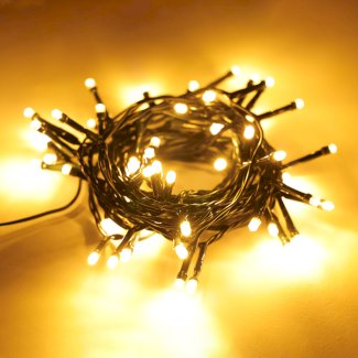 LED Lichterkette 10 m warmweiss mit Blinkfunktion