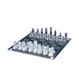 Schachspiel Glas 25 x 25 cm