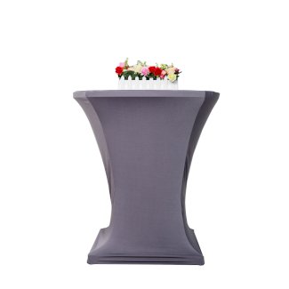 Tischdecke für Bistrotische 60 - 65 cm grau