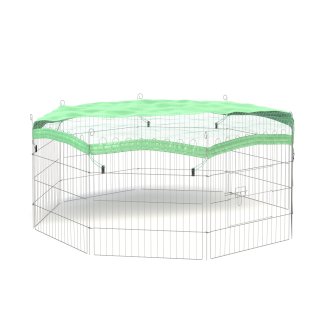 Freilaufgehege Kaninchen achteckig