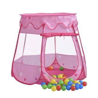 Spielzelt Bällebad pink