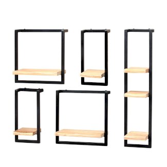 Wandregal Holz MAEL 5er Set