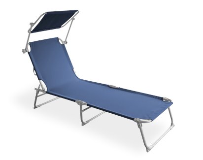 Liegestuhl LETTINO blau