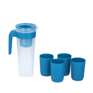 Kanne 1L mit 4 Becher 250 ml