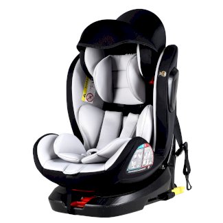 Kindersitz Auto 360° drehbar grau