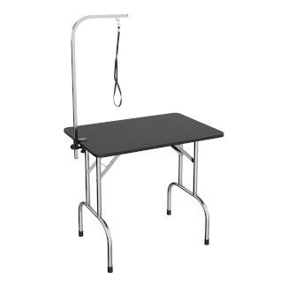 Trimmtisch mit Schlinge für Hunde schwarz