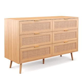 Kommode Holz ARNO 6 Schubladen