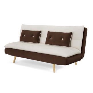 Schlafsofa ANDRI braun/beige