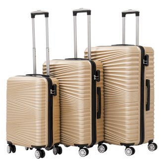 Reisekoffer Hartschalenkoffer NIA 3er Set champagner - Gratisinserat.ch