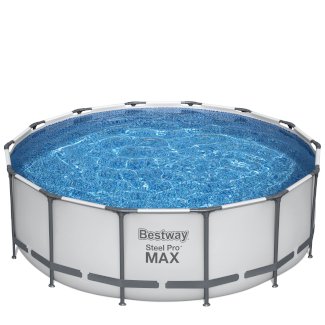 Bestway Pool Komplett-Set hellgrau 427 x 122 cm - Gratisinserat.ch