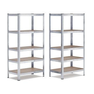 Steckregal 90 x 40 x 180 cm 2er Set