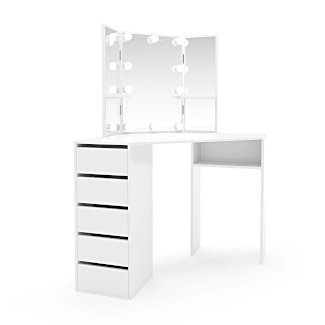 Schminktisch mit Licht VANESSA weiss - Gratisinserat.ch