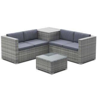 Rattanlounge SAN MARINO grau/anthrazit - Gratisinserat.ch