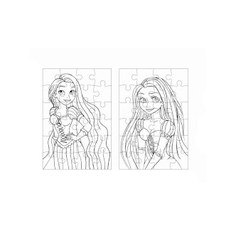 Puzzle zum Ausmalen Rapunzel 24 Teile - Gratisinserat.ch