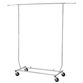 Kleiderständer 1 Stange bis 100 kg silber