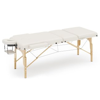 Massageliege 3-Zonen weiss