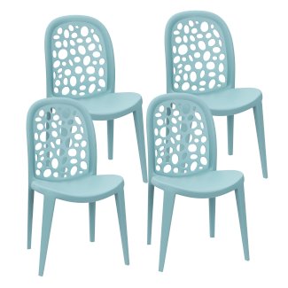 Gartenstuhl LONA 4er Set blau - Gratisinserat.ch