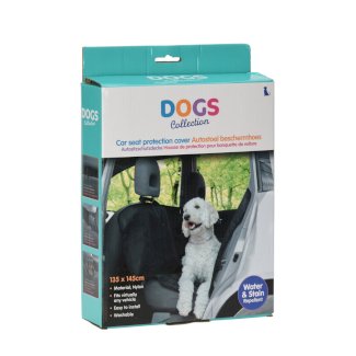 Hunde Autoschutzdecke schwarz 135 x 145 cm