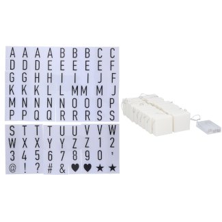 Leuchtbuchstaben 90-teilig