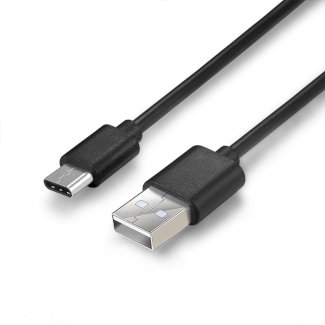 Ladekabel USB auf USB-C 1 m schwarz