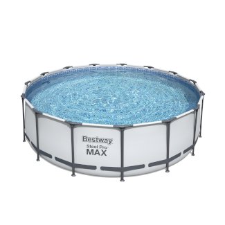 Bestway Pool Komplett-Set hellgrau 457 x 122 cm