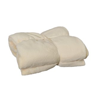 Kuscheldecke Fleece KETTY 130 x 170 cm beige - Gratisinserat.ch