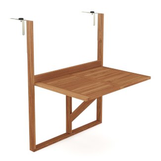Balkontisch klappbar Holz 70 x 49 cm