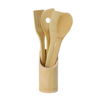 Kochbesteck Bambus Set 5-teilig