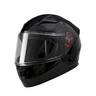 Kinder Motorradhelm schwarz Grösse 49/50