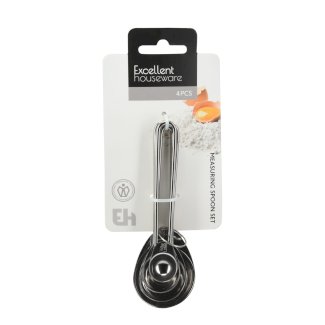 Messlöffel Edelstahl Set 4-teilig