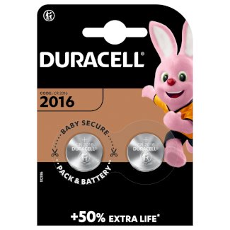Knopfzelle DURACELL Lithium CR2016 2 Stk.