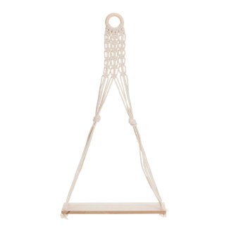 Hängeregal mit Makramee 30 x 10.5 x 59.5 cm