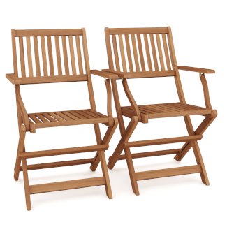 Gartenstuhl Holz ALICANTE klappbar 2er Set - Gratisinserat.ch