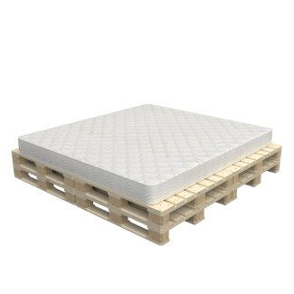 Palettenbett 200 x 200 cm inkl. Matratze