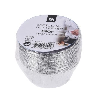 Backförmchen Aluminium rund 16 Stk.