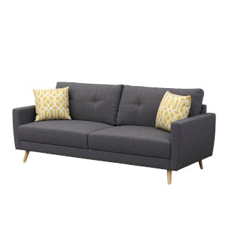 Sofa MANDY 3-Sitzer anthrazit
